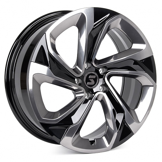 Кованые диски H231103W SKILL SL526-CS266 20 J8.5 ET40 5x120 62.55 чёрный глянцевый + полированные сп: Фото 4