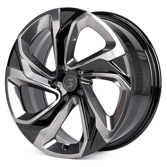 Кованые диски H231103W SKILL SL526-CS266 20 J8.5 ET40 5x120 62.55 чёрный глянцевый + полированные сп: Фото 5