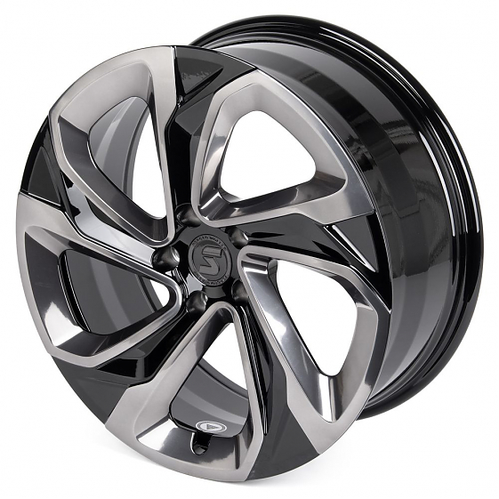 Кованые диски H231103W SKILL SL526-CS266 20 J8.5 ET40 5x120 62.55 чёрный глянцевый + полированные сп: Фото 6