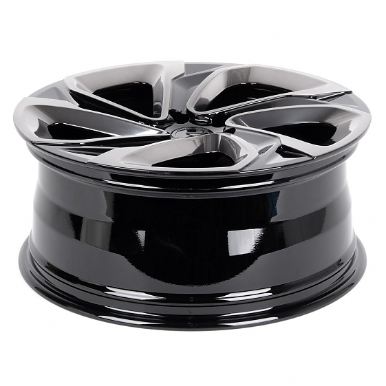Кованые диски H231103W SKILL SL526-CS266 20 J8.5 ET40 5x120 62.55 чёрный глянцевый + полированные сп: Фото 7