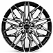 Кованые диски H260124E SKILL SL526-SK332 20 J8.5 ET40 5x120 62.5 чёрный глянцевый + полированные спи