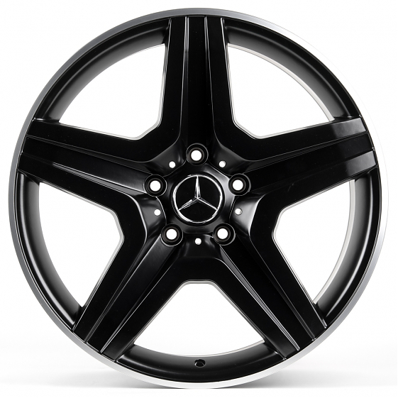 Литые диски 80997 Mercedes-Benz DS218-22770-9 20 J10 ET40 5x130 84.1 чёрный матовый + полированный о: Фото 1