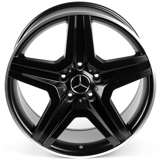 Литые диски 80997 Mercedes-Benz DS218-22770-9 20 J10 ET40 5x130 84.1 чёрный матовый + полированный о: Фото 3