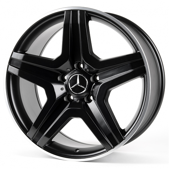 Литые диски 80997 Mercedes-Benz DS218-22770-9 20 J10 ET40 5x130 84.1 чёрный матовый + полированный о: Фото 4