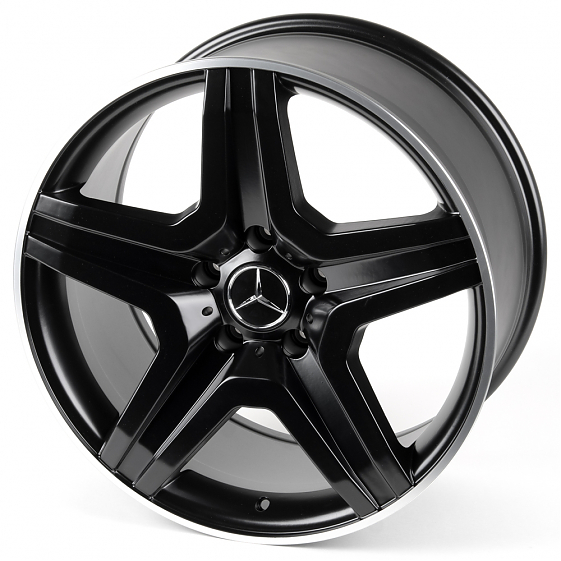 Литые диски 80997 Mercedes-Benz DS218-22770-9 20 J10 ET40 5x130 84.1 чёрный матовый + полированный о: Фото 5