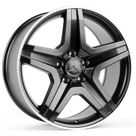 Литые диски 80997 Mercedes-Benz DS218-22770-9 20 J10 ET40 5x130 84.1 чёрный матовый + полированный о: Фото 6