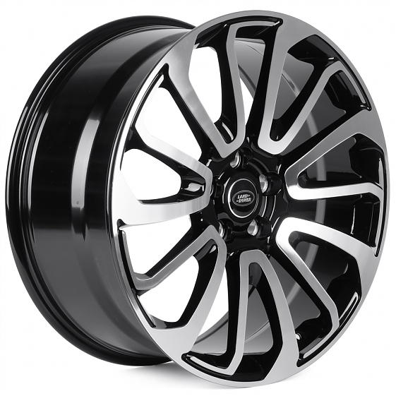 Кованые диски 0923-102 PTRACING FG085X-CS428 21 J9.5 ET48 5x120 72.56 чёрный + полированные спицы: Фото 4