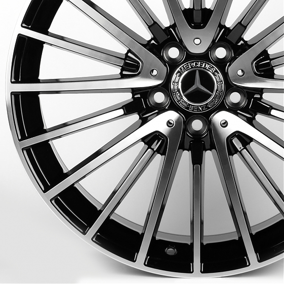 Литые диски 81806 Mercedes-Benz 3064F-SM187 19 J9.5 ET43 5x112 66.56 чёрный глянцевый + полированные: Фото 2