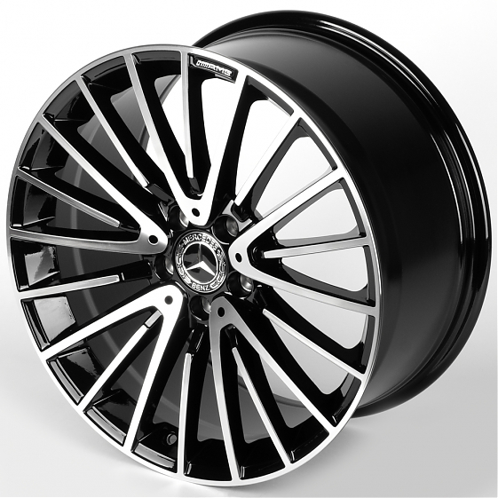 Литые диски 81806 Mercedes-Benz 3064F-SM187 19 J9.5 ET43 5x112 66.56 чёрный глянцевый + полированные: Фото 6