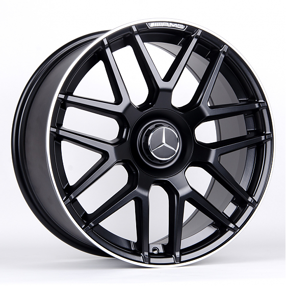 Литые диски 80876 Mercedes-Benz 10713-DS217 20 J9.5 ET44 5x112 66.6 чёрный матовый + полированный об: Фото 3