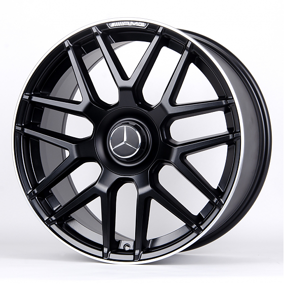 Литые диски 80876 Mercedes-Benz 10713-DS217 20 J9.5 ET44 5x112 66.6 чёрный матовый + полированный об: Фото 4