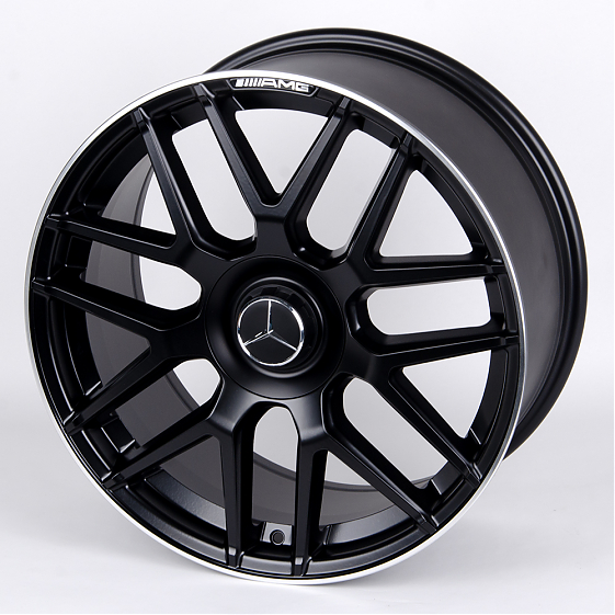 Литые диски 80876 Mercedes-Benz 10713-DS217 20 J9.5 ET44 5x112 66.6 чёрный матовый + полированный об: Фото 5