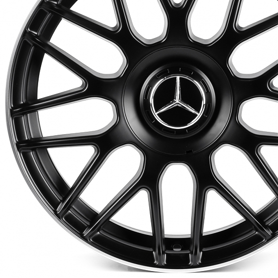 Литые диски 82588 Mercedes-Benz IVF-3368-H3368F 17 J7.5 ET35 5x112 66.56 чёрный матовый + полированн: Фото 2