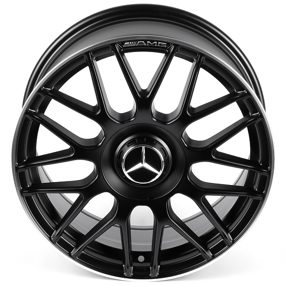 Литые диски 82588 Mercedes-Benz IVF-3368-H3368F 17 J7.5 ET35 5x112 66.56 чёрный матовый + полированн: Фото 3