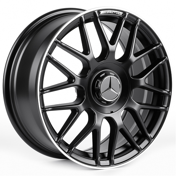 Литые диски 82588 Mercedes-Benz IVF-3368-H3368F 17 J7.5 ET35 5x112 66.56 чёрный матовый + полированн: Фото 4