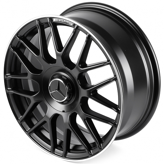 Литые диски 82588 Mercedes-Benz IVF-3368-H3368F 17 J7.5 ET35 5x112 66.56 чёрный матовый + полированн: Фото 6