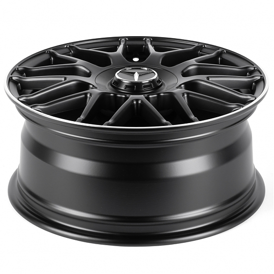 Литые диски 82588 Mercedes-Benz IVF-3368-H3368F 17 J7.5 ET35 5x112 66.56 чёрный матовый + полированн: Фото 7