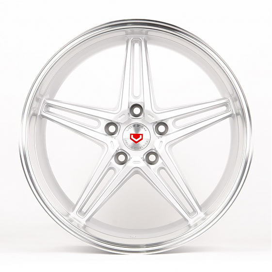 Литые диски 80488 Veemann BX03-SV284 18 J9.5 ET25 5x114.3 73.1 серебро + полированный обод: Фото 1