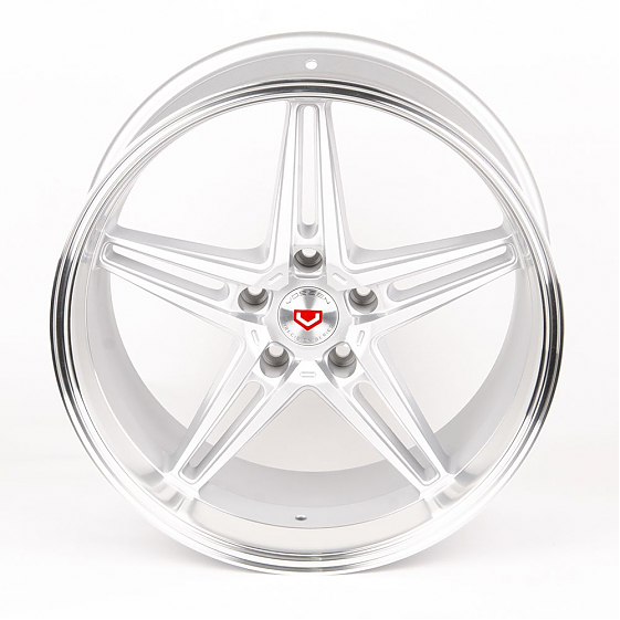 Литые диски 80488 Veemann BX03-SV284 18 J9.5 ET25 5x114.3 73.1 серебро + полированный обод: Фото 3