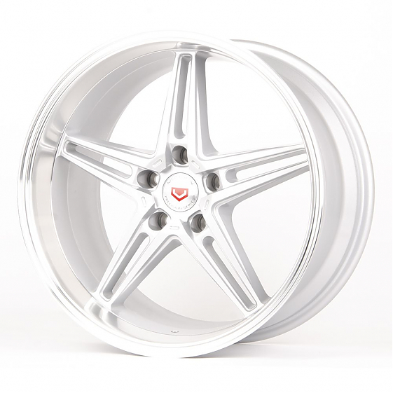 Литые диски 80488 Veemann BX03-SV284 18 J9.5 ET25 5x114.3 73.1 серебро + полированный обод: Фото 5