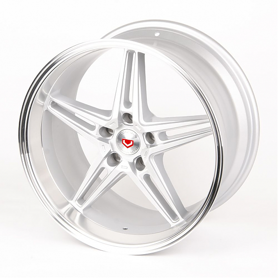 Литые диски 80488 Veemann BX03-SV284 18 J9.5 ET25 5x114.3 73.1 серебро + полированный обод: Фото 6