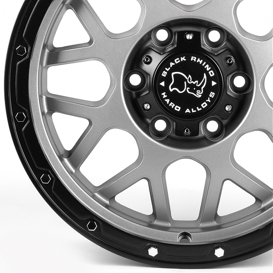 Литые диски 81413 Black Rhino 84243-FG434 17 J8.5 ET15 6x139.7 106.1 графит матовый + чёрный матовый: Фото 2