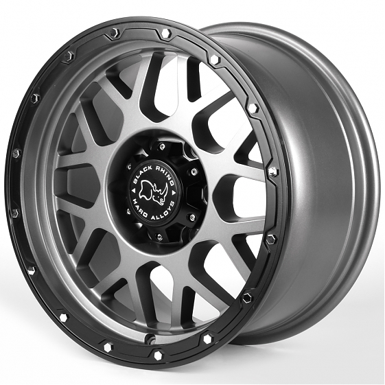 Литые диски 81413 Black Rhino 84243-FG434 17 J8.5 ET15 6x139.7 106.1 графит матовый + чёрный матовый: Фото 5