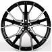 Литые диски 81865 Audi IVF-3139-CT524 20 J9 ET30 5x112 66.45 чёрный глянцевый + полированные спицы