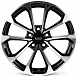 Литые диски 82373 Cadillac IVF3411 17 J8 ET32 5x115 70.3 чёрный глянцевый + полированные спицы