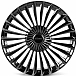 Кованые диски H251218E SKILL SV017-SK363 22 J9 ET28 6x139.7 78.1 чёрный глянцевый + полированные спи