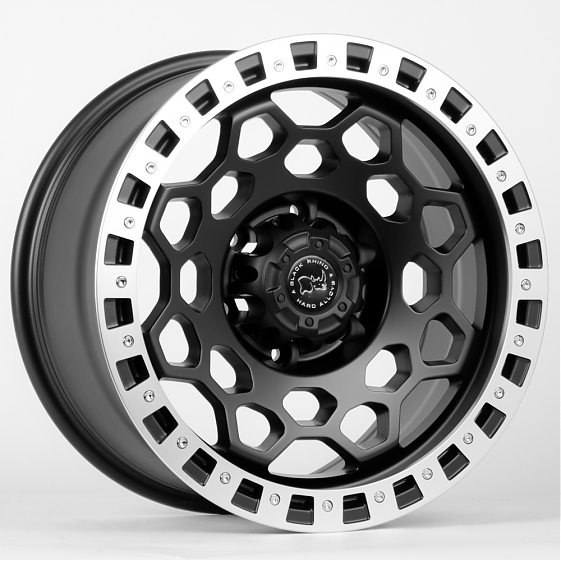 Литые диски 80440 Black Rhino JT240-7-SB386 17 J8.5 ET0 6x139.7 110.1 чёрный + хромированный обод: Фото 4