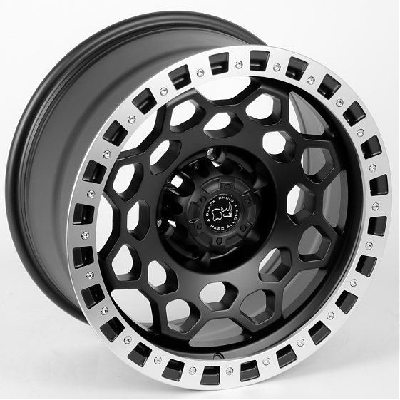 Литые диски 80440 Black Rhino JT240-7-SB386 17 J8.5 ET0 6x139.7 110.1 чёрный + хромированный обод: Фото 5
