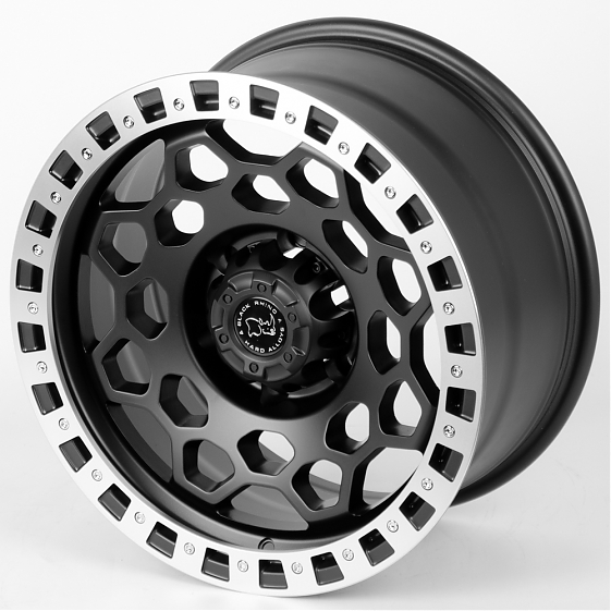 Литые диски 80440 Black Rhino JT240-7-SB386 17 J8.5 ET0 6x139.7 110.1 чёрный + хромированный обод: Фото 6