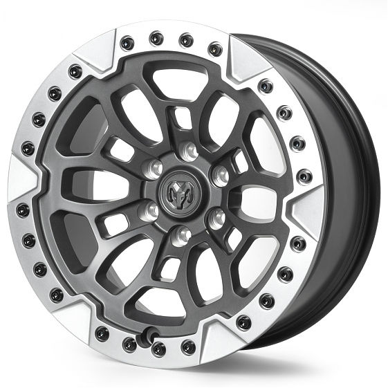 Кованые диски H240311N SKILL SV309-SB420 20 J10 ET0 6x139.7 77.8 графит + серебряный обод: Фото 6