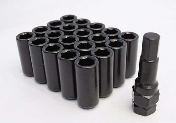 Комплект гаек 20087 Max Guard конус 14X1,5 40mm черный HEX внутренний: Фото 1