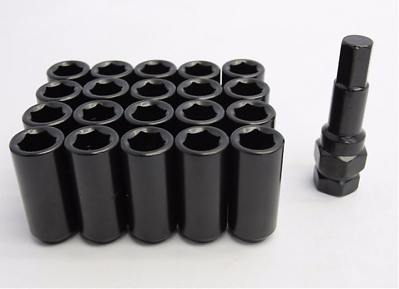 Комплект гаек 20087 Max Guard конус 14X1,5 40mm черный HEX внутренний: Фото 2
