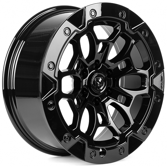 Кованые диски H260320J SKILL SV145-SV481 22 J9 ET19 6x139.7 77.8 чёрный глянцевый: Фото 4
