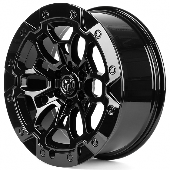 Кованые диски H260320J SKILL SV145-SV481 22 J9 ET19 6x139.7 77.8 чёрный глянцевый: Фото 5