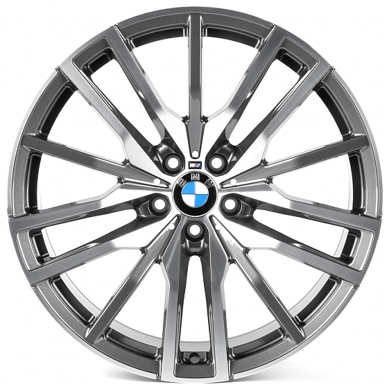 Кованые диски 0923-39G PTRACING FG476X-SK350 20 J10 ET40 5x112 66.56 графит + полированные спицы: Фото 1