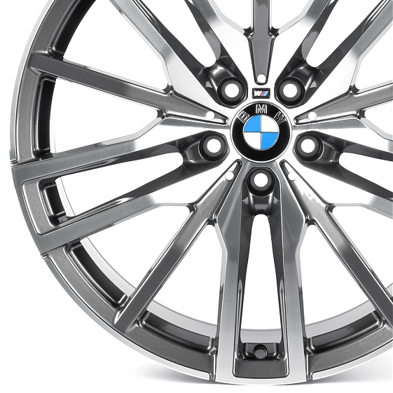 Кованые диски 0923-39G PTRACING FG476X-SK350 20 J10 ET40 5x112 66.56 графит + полированные спицы: Фото 2