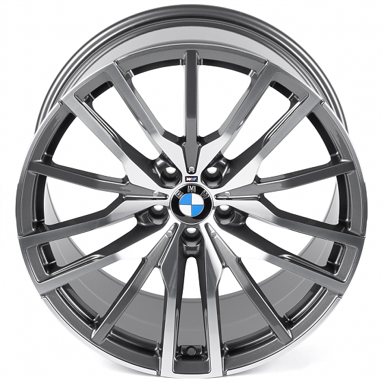 Кованые диски 0923-39G PTRACING FG476X-SK350 20 J10 ET40 5x112 66.56 графит + полированные спицы: Фото 3