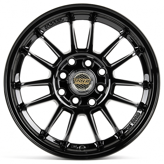 Литые диски 81264 Rays 14033-SK154 14 J6 ET35 4x100/4x114.3 73.1 чёрный глянцевый: Фото 1