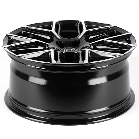 Литые диски 82606 Audi IVF-3590-H3590F 19 J8.5 ET35 5x112 66.5 чёрный глянцевый + полировка: Фото 7