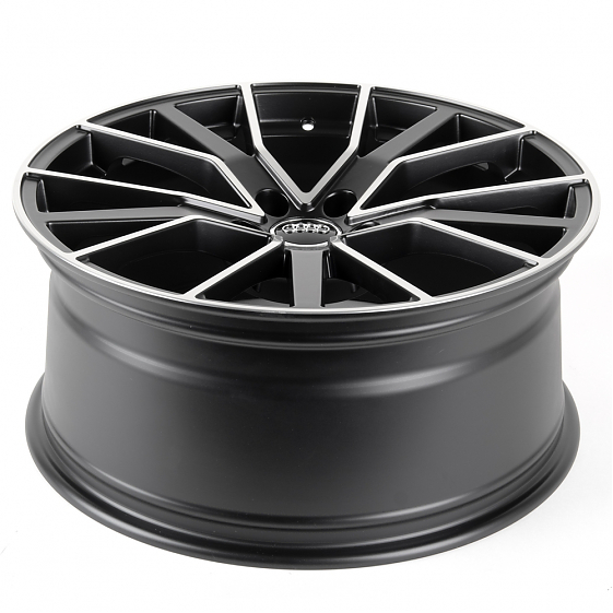 Литые диски 81003 Audi SK188-22059-24 20 J9 ET30 5x112 66.6 чёрный матовый + полированные спицы: Фото 7