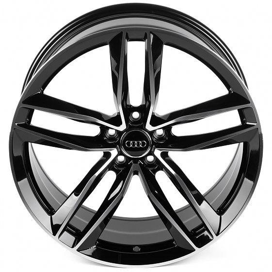 Кованые диски 0923-19 PTRACING FG207X-SV451 20 J9 ET28 5x112 66.45 чёрный + полированные спицы: Фото 3