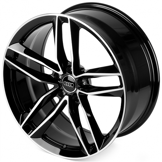 Кованые диски 0923-19 PTRACING FG207X-SV451 20 J9 ET28 5x112 66.45 чёрный + полированные спицы: Фото 6
