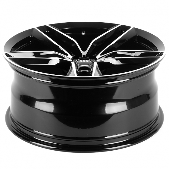 Кованые диски 0923-19 PTRACING FG207X-SV451 20 J9 ET28 5x112 66.45 чёрный + полированные спицы: Фото 7