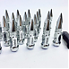 Комплект гаек 20093 Rays пули конус 12x1,5 серебро HEX 17