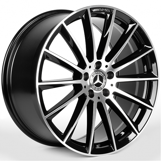 Литые диски 81849 Mercedes-Benz IVF-3061-CT525 20 J9.5 ET43 5x112 66.5 чёрный глянцевый + полированн: Фото 4