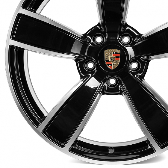 Кованые диски 230612YF SL400-SB439 22 J10 ET48 5x130 71.6 чёрный + полированные спицы: Фото 5